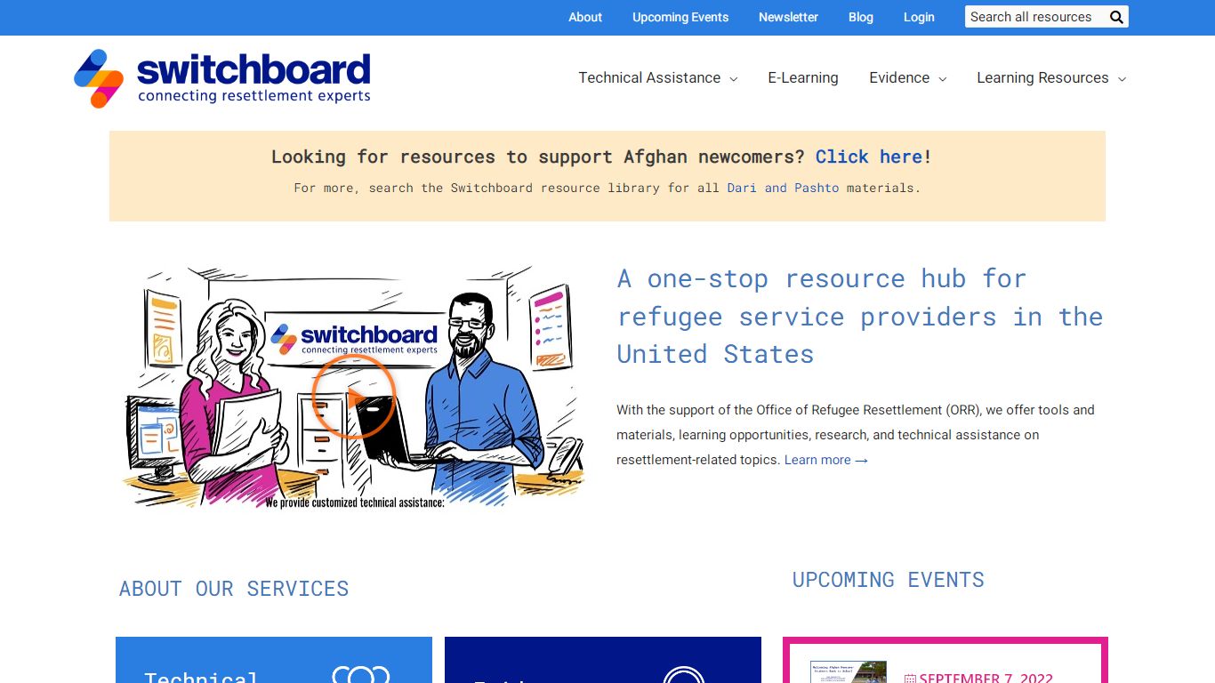 Switchboard - Resources for Refugee Service Providers
